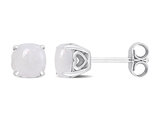 1.30 Carat (ctw) Opal Solitaire Stud Earrings in Sterling Silver